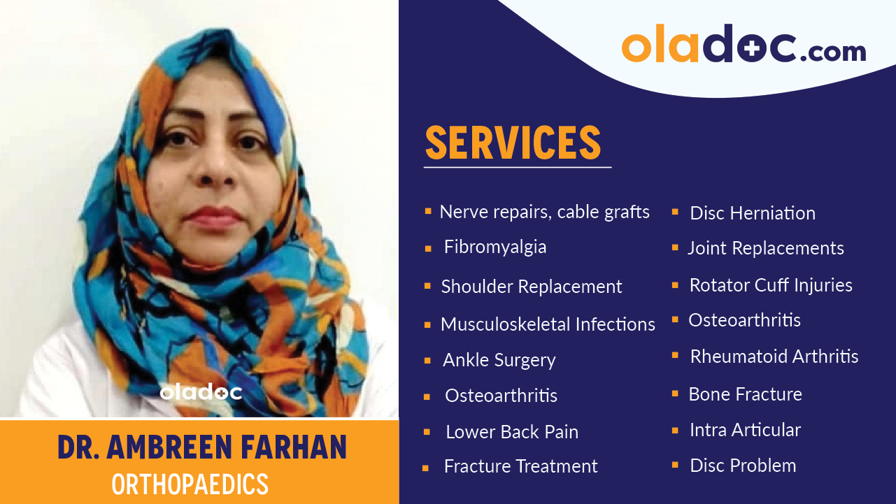Services  provided by Dr. Ambreen Farhan